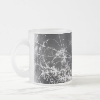 Caneca De Café Vidro Jateado Geometria de Gallifreyan no preto