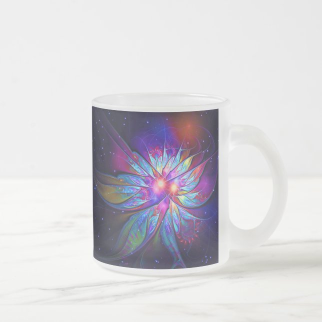 Caneca De Café Vidro Jateado Germinação (Direita)