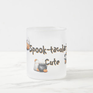 Caneca De Café Vidro Jateado Ghost Candy Personalizado Spook