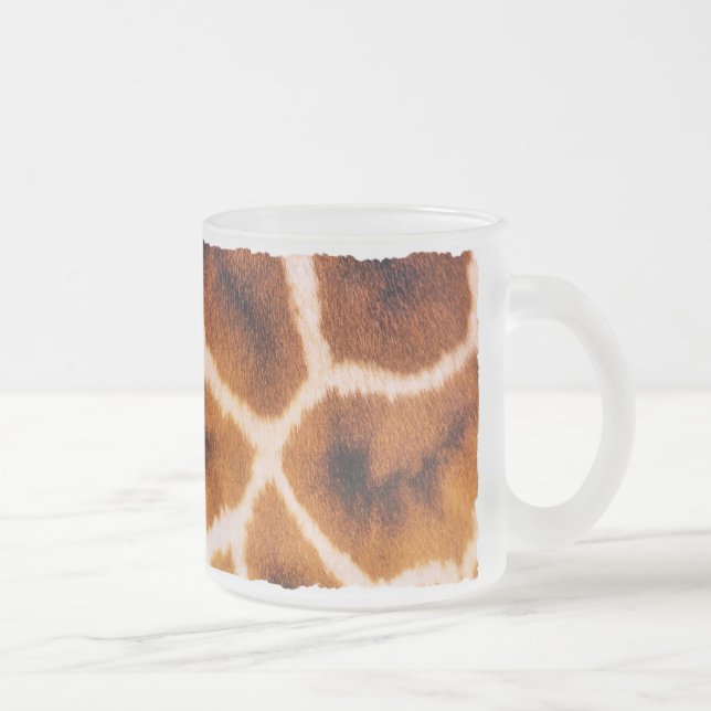 CANECA DE CAFÉ VIDRO JATEADO GIRAFFFES (Direita)