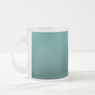 Caneca De Café Vidro Jateado Gradiente Verde - escuro a claro   Fundo de Humor 