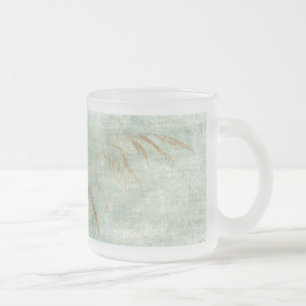 Caneca De Café Vidro Jateado Grama de inverno