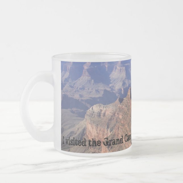 Caneca De Café Vidro Jateado Grand Canyon Fosco Mug (Esquerda)