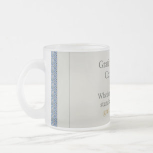 Caneca De Café Vidro Jateado Gratidão Permanece: Onde Quer que Você Esteja, Sej