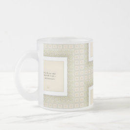 Caneca De Café Vidro Jateado Gratitude Remains™: Love & Presence | Reflective Q