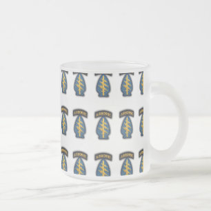 Caneca De Café Vidro Jateado green berets sfg vietnam war frosty Mug