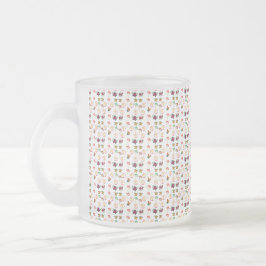 Caneca De Café Vidro Jateado Groovy Pattern