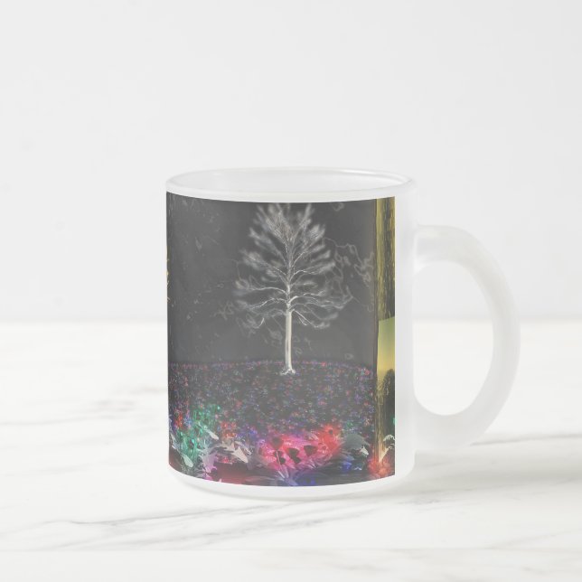 Caneca De Café Vidro Jateado Grove de Mug de Gems Vivas (Direita)