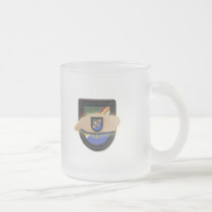 Caneca De Café Vidro Jateado guardas aéreos do exército 75º veteranos filho de