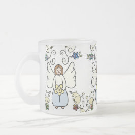 Caneca De Café Vidro Jateado Guardian Angel Mug