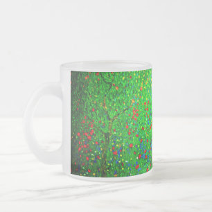 Caneca De Café Vidro Jateado Gustav Klimt Poppy Field