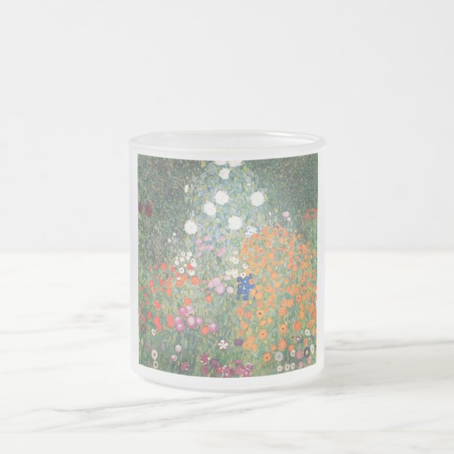 Caneca De Café Vidro Jateado Gustavo Klimt Blumengarten (Centro)