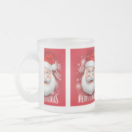 Caneca De Café Vidro Jateado Ha Ha Feliz Natal