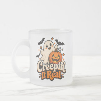 Caneca De Café Vidro Jateado Halloween