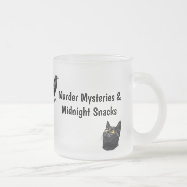 Caneca De Café Vidro Jateado Halloween do Crime Verdadeiro (Direita)