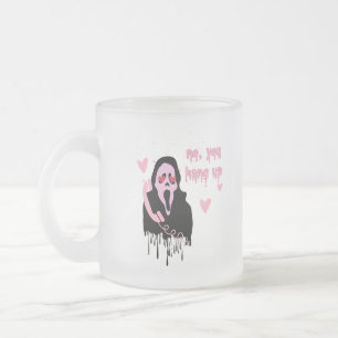 Caneca De Café Vidro Jateado Halloween Horror Movie Lover Não, você desliga M