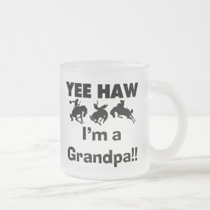 Caneca De Café Vidro Jateado Haw de Yee eu sou t-shirt e presentes de um vovô