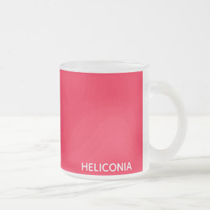 Caneca De Café Vidro Jateado Heliconia red color name