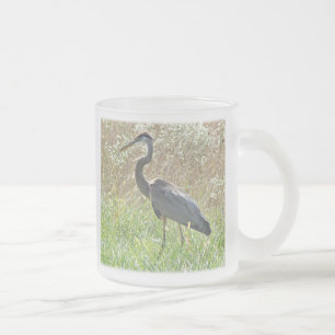 Caneca De Café Vidro Jateado Herão Azul excelente - Heróis Ardea