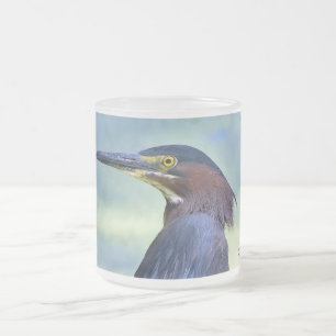 Caneca De Café Vidro Jateado Herão Verde