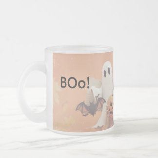 Caneca De Café Vidro Jateado Hora de praticar o assustador para o Halloween