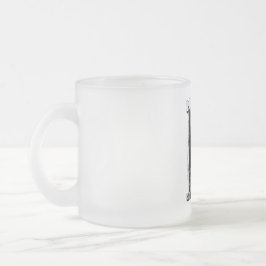Caneca De Café Vidro Jateado Horror É Minha Mıddle Name Fosco Glass Coffee Mug
