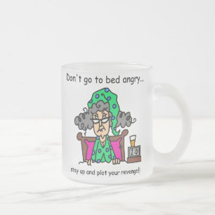 Caneca De Café Vidro Jateado Humor das horas de dormir
