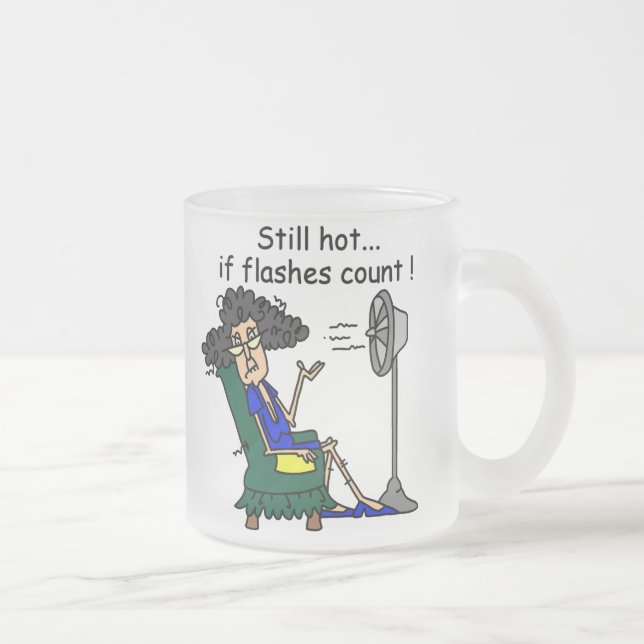 Caneca De Café Vidro Jateado Humor do flash quente (Direita)