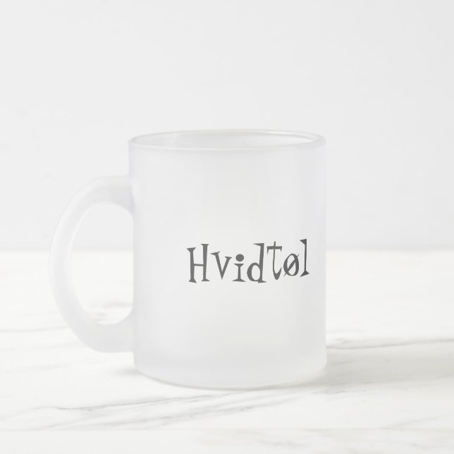 Caneca De Café Vidro Jateado Hvidtøl (Esquerda)