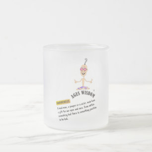 Caneca De Café Vidro Jateado Idade da imagem "consciência" da música "ciência"