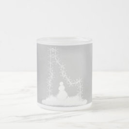 Caneca De Café Vidro Jateado Idaho Snowflake