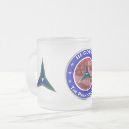 Caneca De Café Vidro Jateado III Corps Phantom Corps