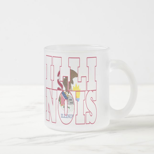 Caneca De Café Vidro Jateado Illinois (Direita)