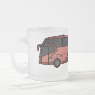 Caneca De Café Vidro Jateado Ilustração de desenho de barramento