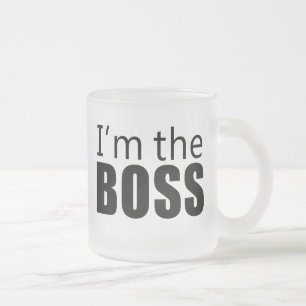 Caneca De Café Vidro Jateado Im o chefe