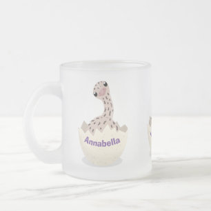 Caneca De Café Vidro Jateado Imagem de desenho animado de biberão