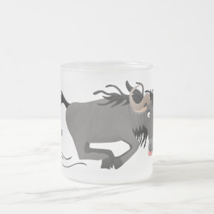Caneca De Café Vidro Jateado Imagem de desenhos animados de geleia engraçada