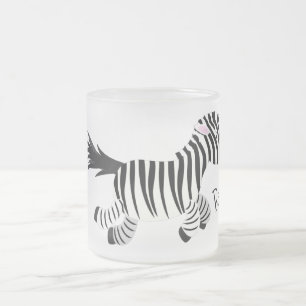 Caneca De Café Vidro Jateado Imagem de desenhos animados engraçados e engraça