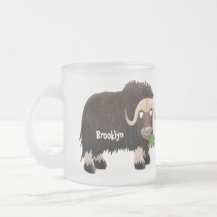 Caneca De Café Vidro Jateado Imagem engraçada de desenho animado