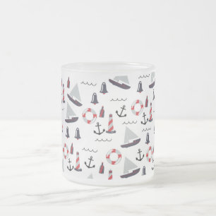 Caneca De Café Vidro Jateado impressão de estilo de vintage do padrão micro n