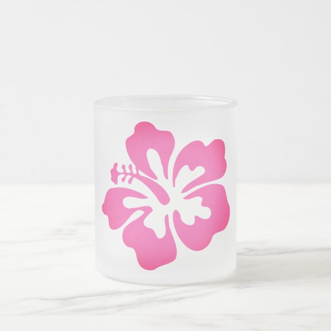 Caneca De Café Vidro Jateado Impressão havaiano (Centro)