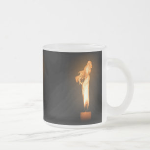 Caneca De Café Vidro Jateado Incêndio