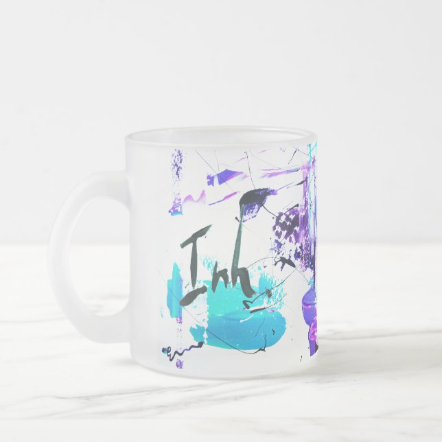 Caneca De Café Vidro Jateado Inh. Love... 2 (Esquerda)