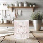 Caneca De Café Vidro Jateado Inspiração na Citação de Motivação da Sua Matéria<br><div class="desc">Inspiração na Citação de Motivação da Sua Matéria de Voz</div>