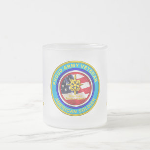 Caneca De Café Vidro Jateado Inteligência Militar - Veterano Keepsaau