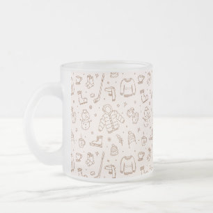 Caneca De Café Vidro Jateado Inverno exterior