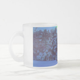 Caneca De Café Vidro Jateado Inverno Hyper da cor
