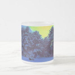 Caneca De Café Vidro Jateado Inverno Hyper da cor
