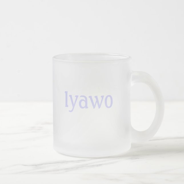 Caneca De Café Vidro Jateado Iyawo (Direita)