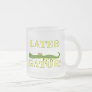 Caneca De Café Vidro Jateado Jacaré mais atrasado